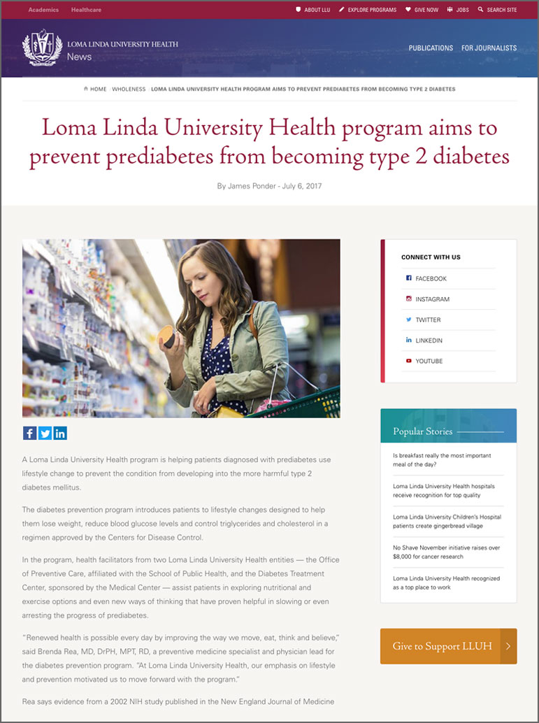Loma Linda University Health Program