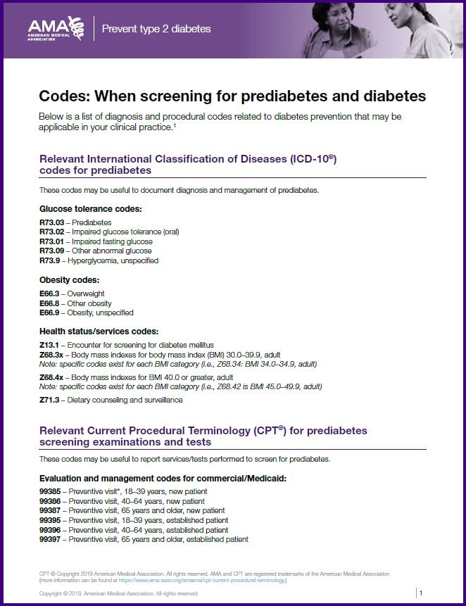 Codes when screening