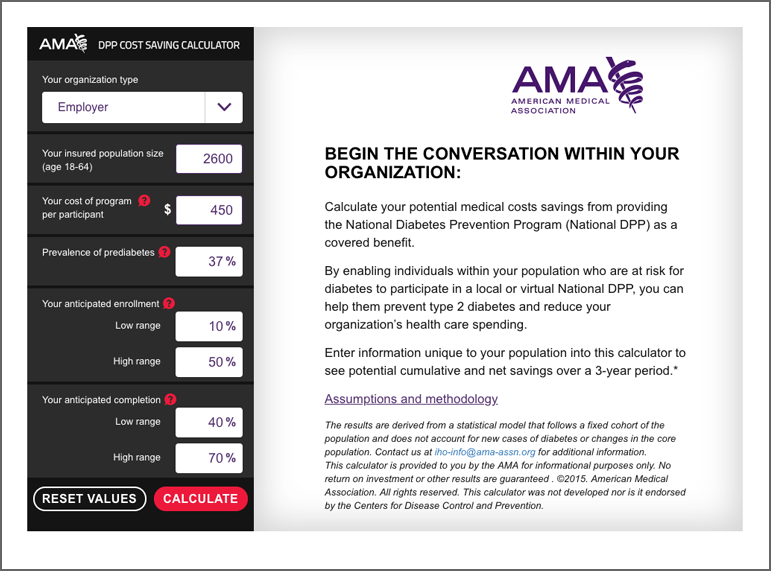 Cost savings calculator